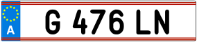 Trailer License Plate